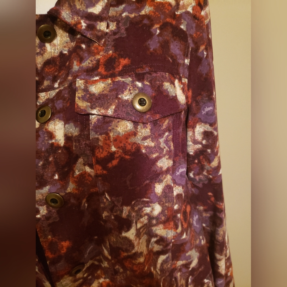 Stylish Abstract Print Jacket - Picture 5 of 9